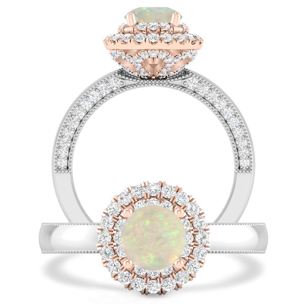 White Gold - Opal