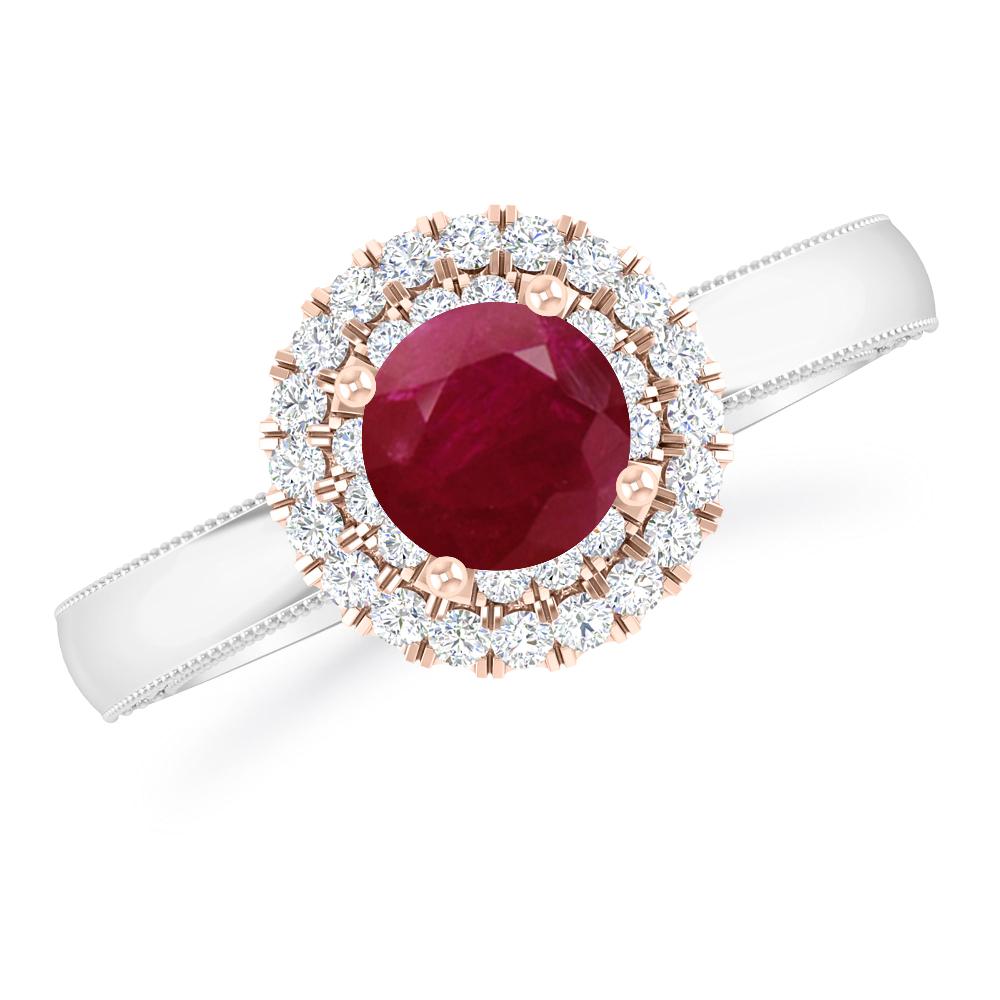 White Gold - Ruby