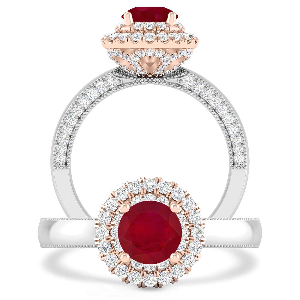 White Gold - Ruby