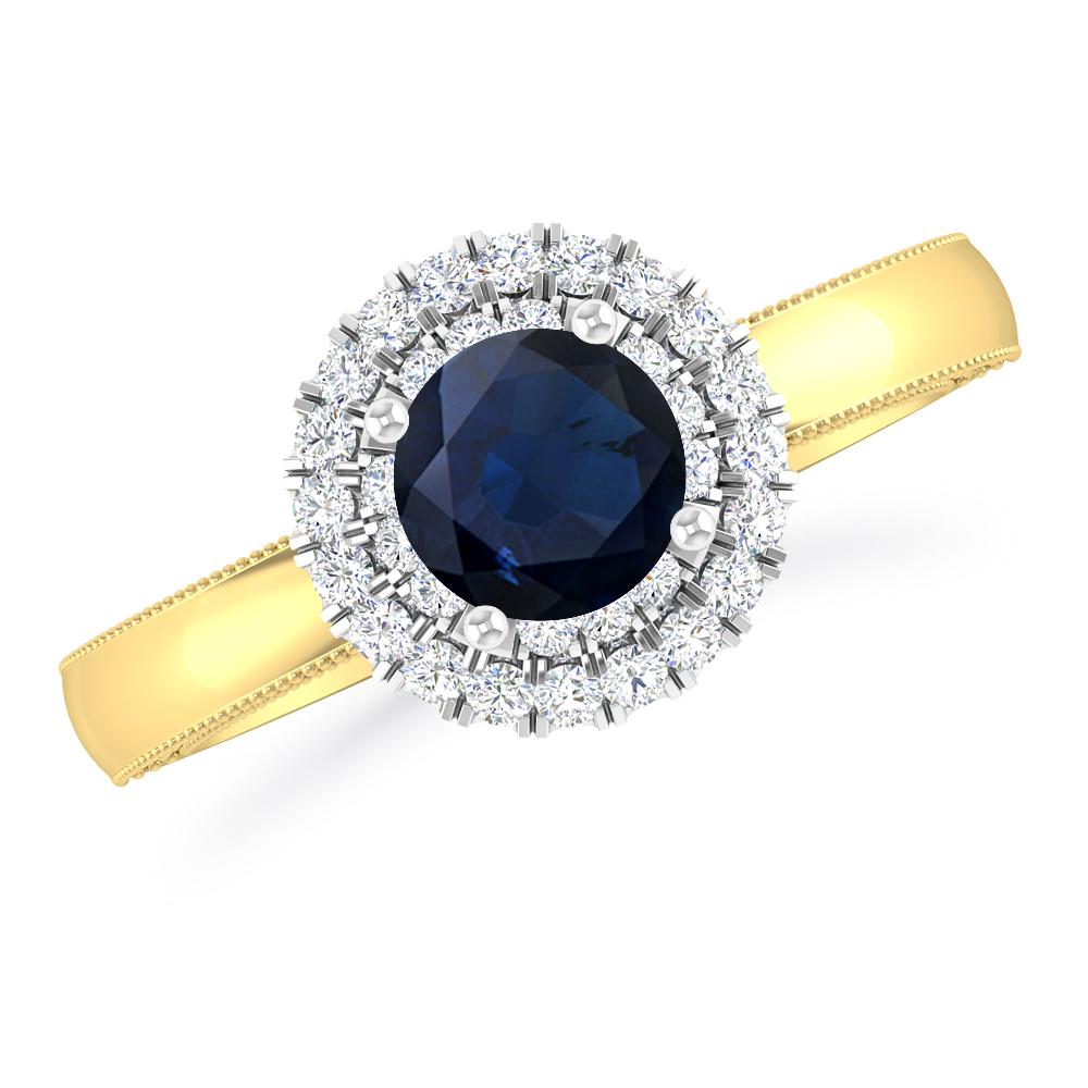 Yellow Gold - Sapphire