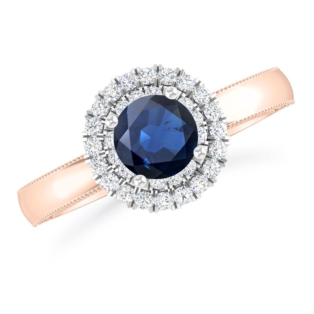 Rose Gold - Sapphire