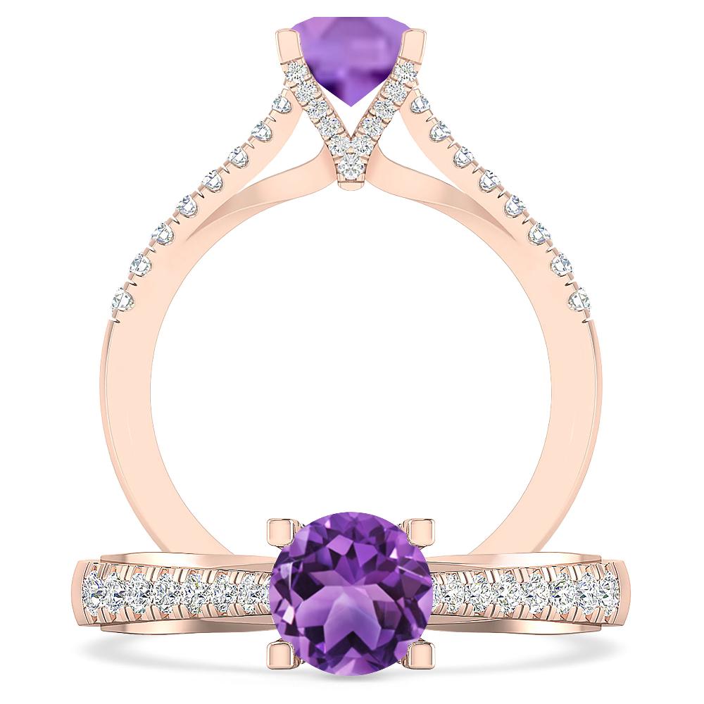 Rose Gold - Amethyst