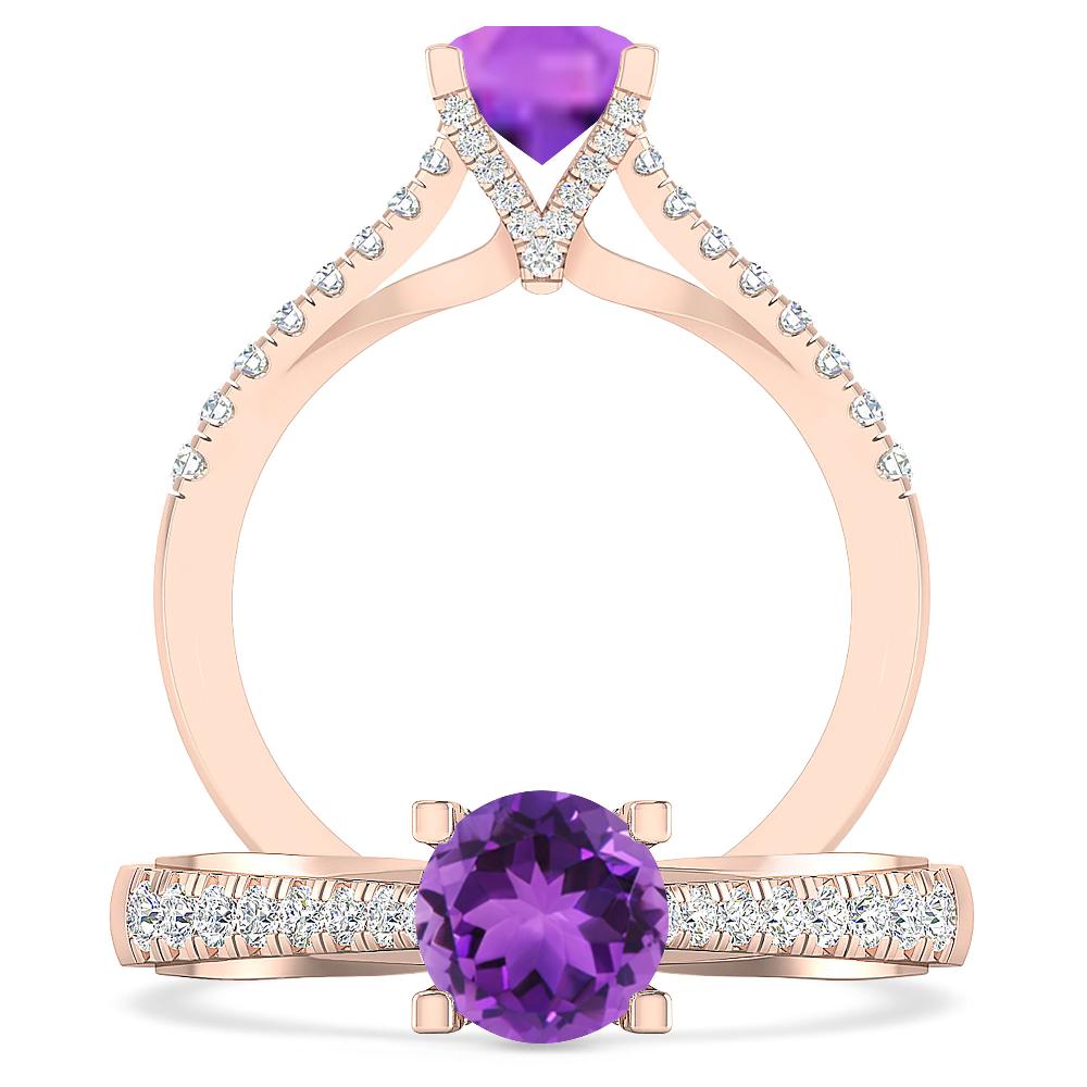 Rose Gold - Amethyst