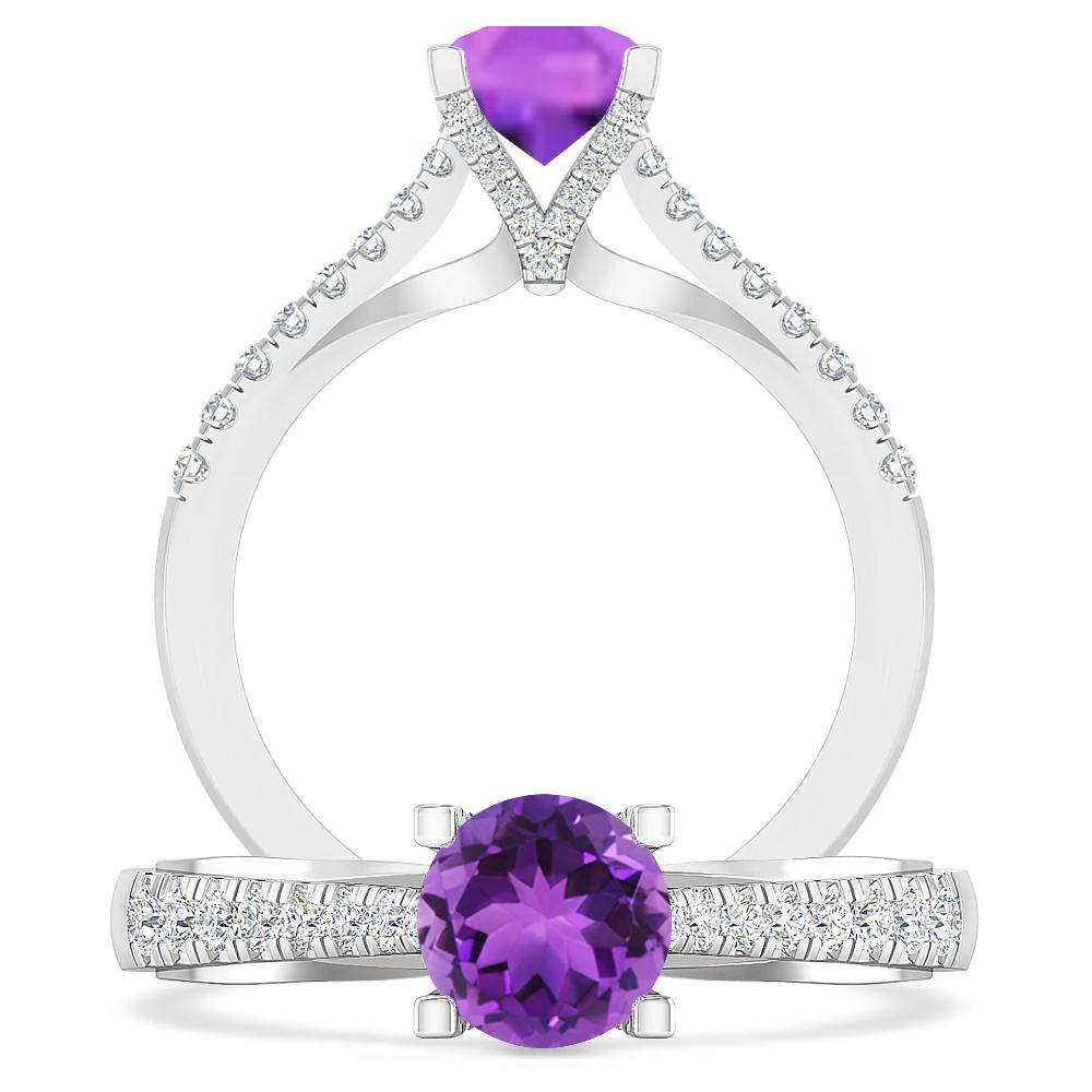 White Gold - Amethyst