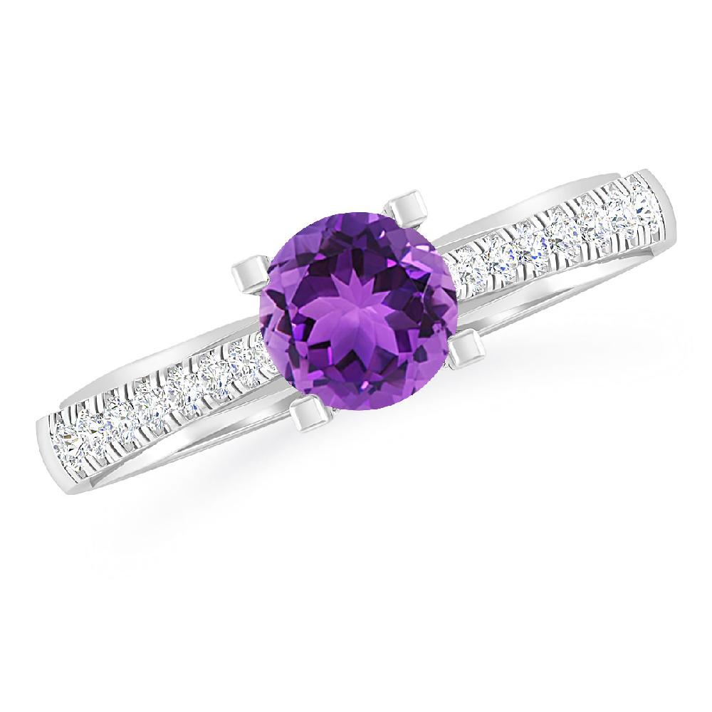 White Gold - Amethyst