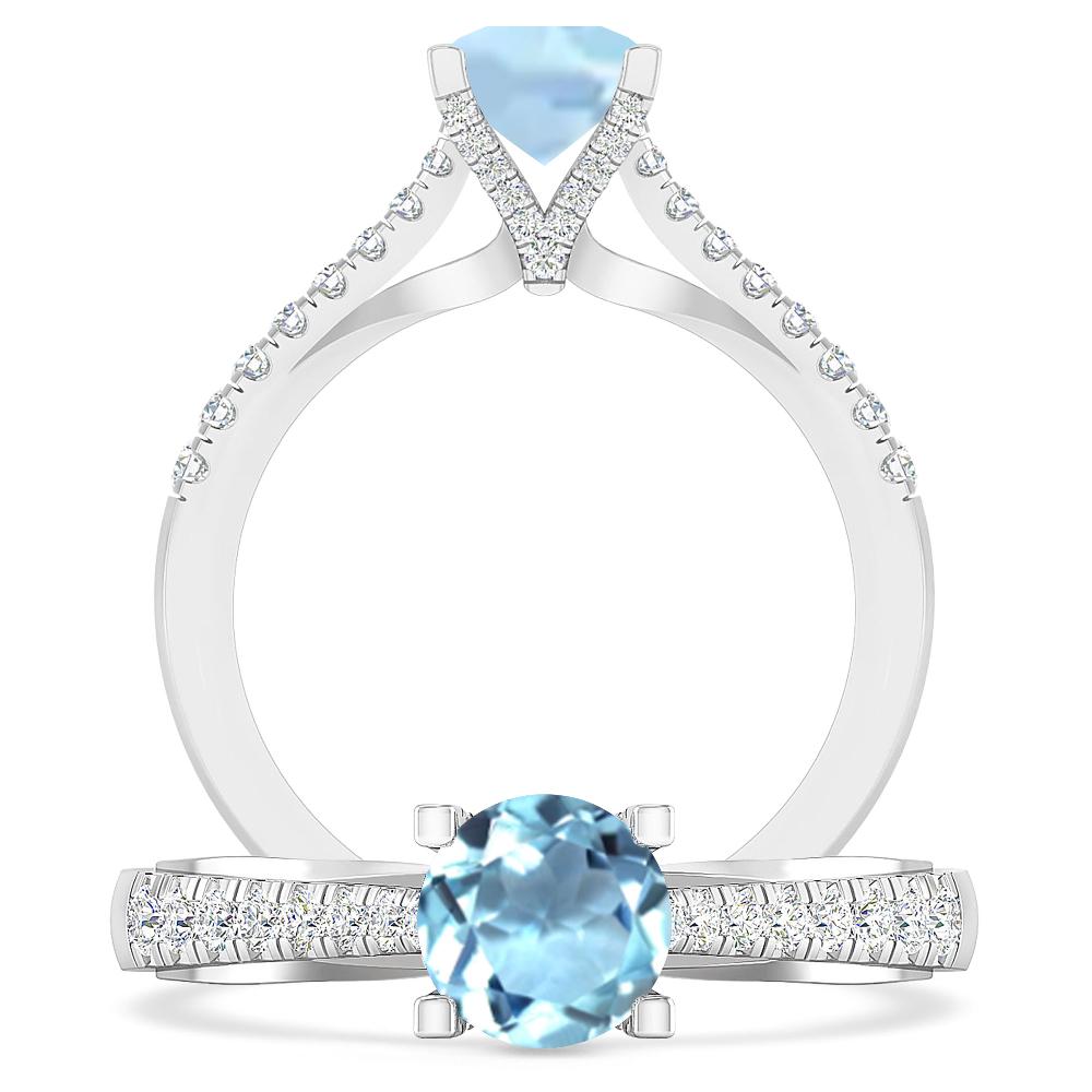 White Gold - Aquamarine