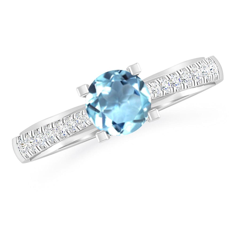 White Gold - Aquamarine