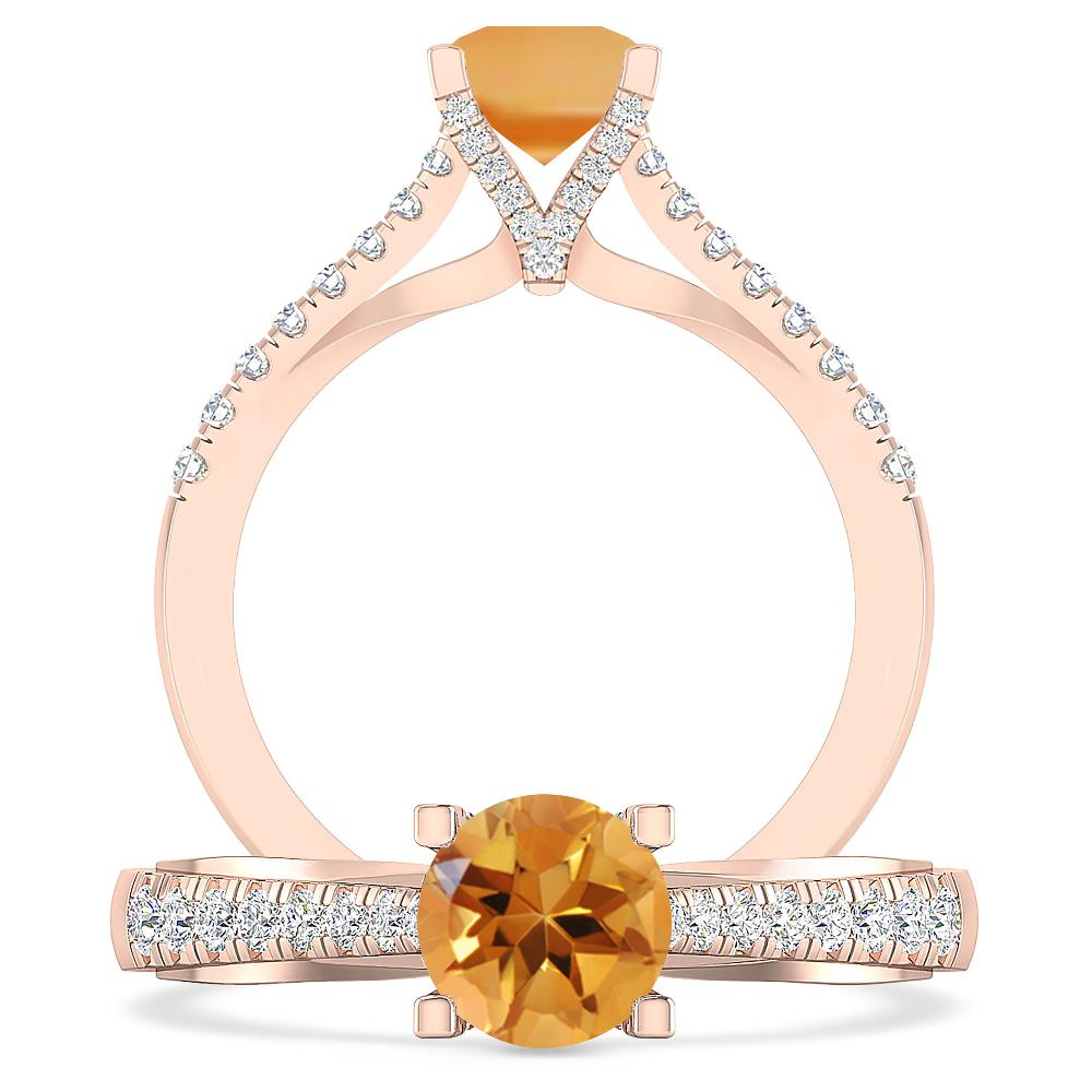 Rose Gold - Citrine