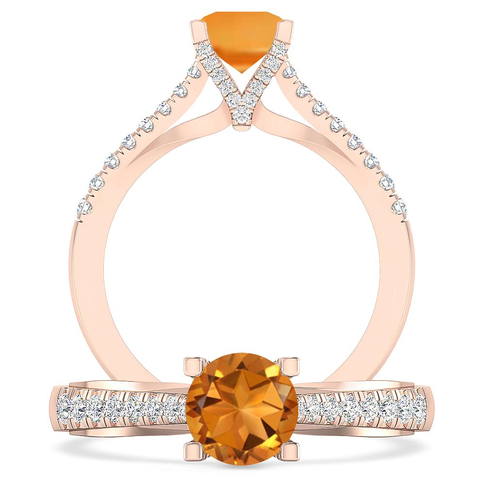 Rose Gold - Citrine