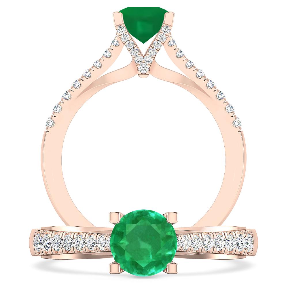 Rose Gold - Emerald
