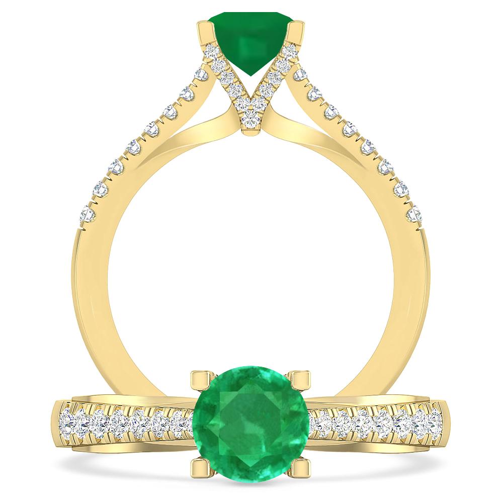 Yellow Gold - Emerald