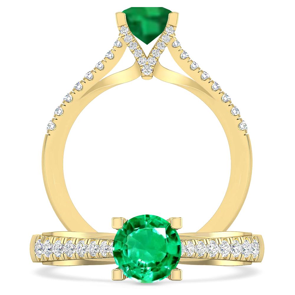 Yellow Gold - Emerald