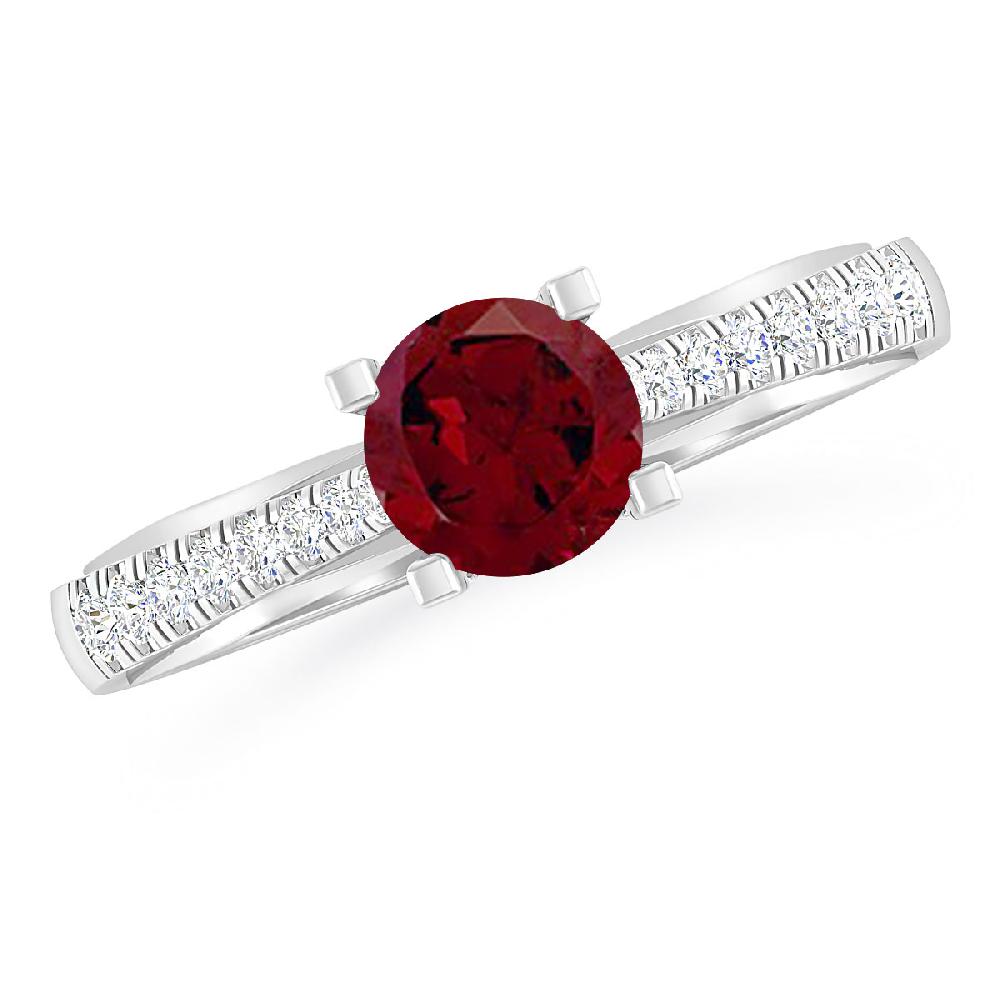 White Gold - Garnet