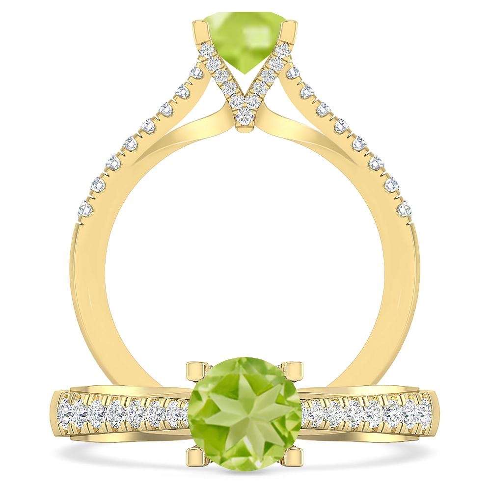 Yellow Gold - Peridot