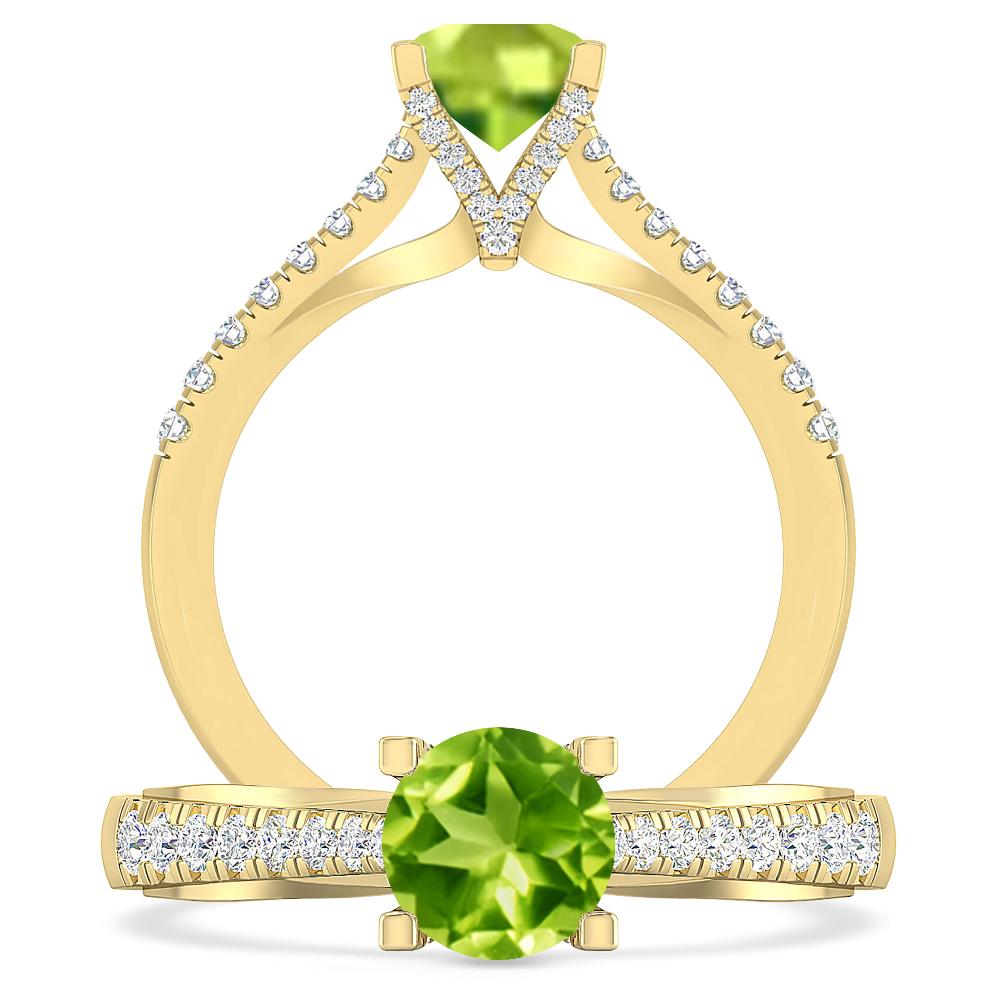 Yellow Gold - Peridot