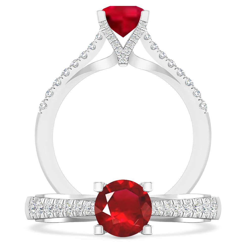 White Gold - Ruby