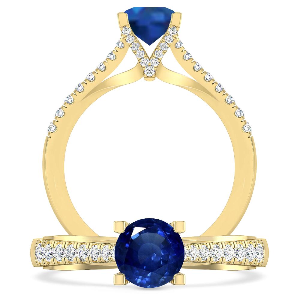 Yellow Gold - Sapphire