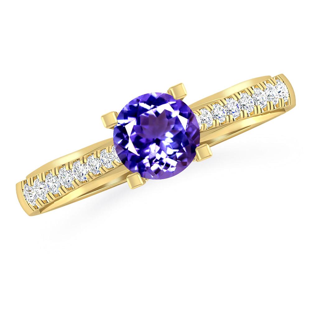 Yellow Gold - Tanzanite