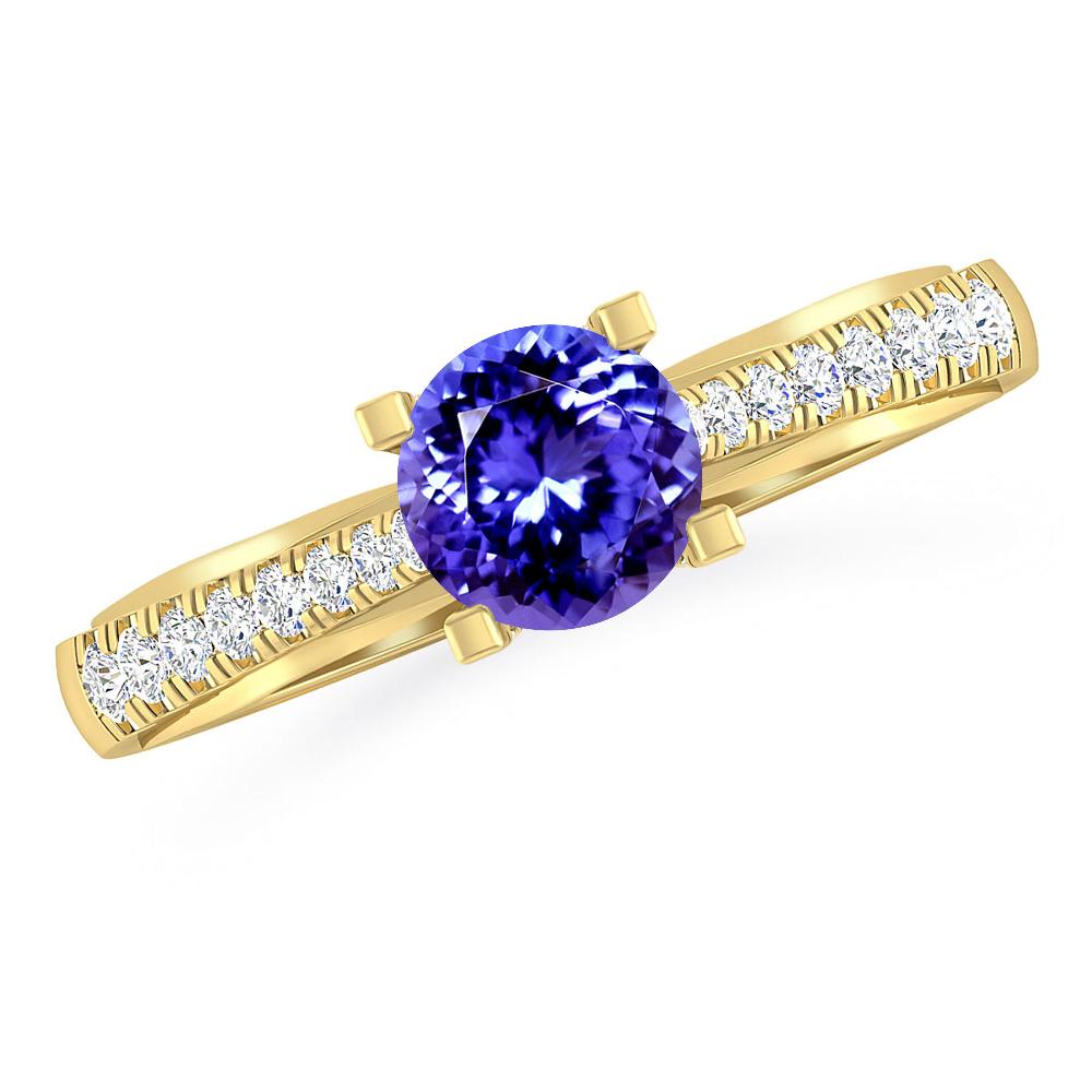 Yellow Gold - Tanzanite