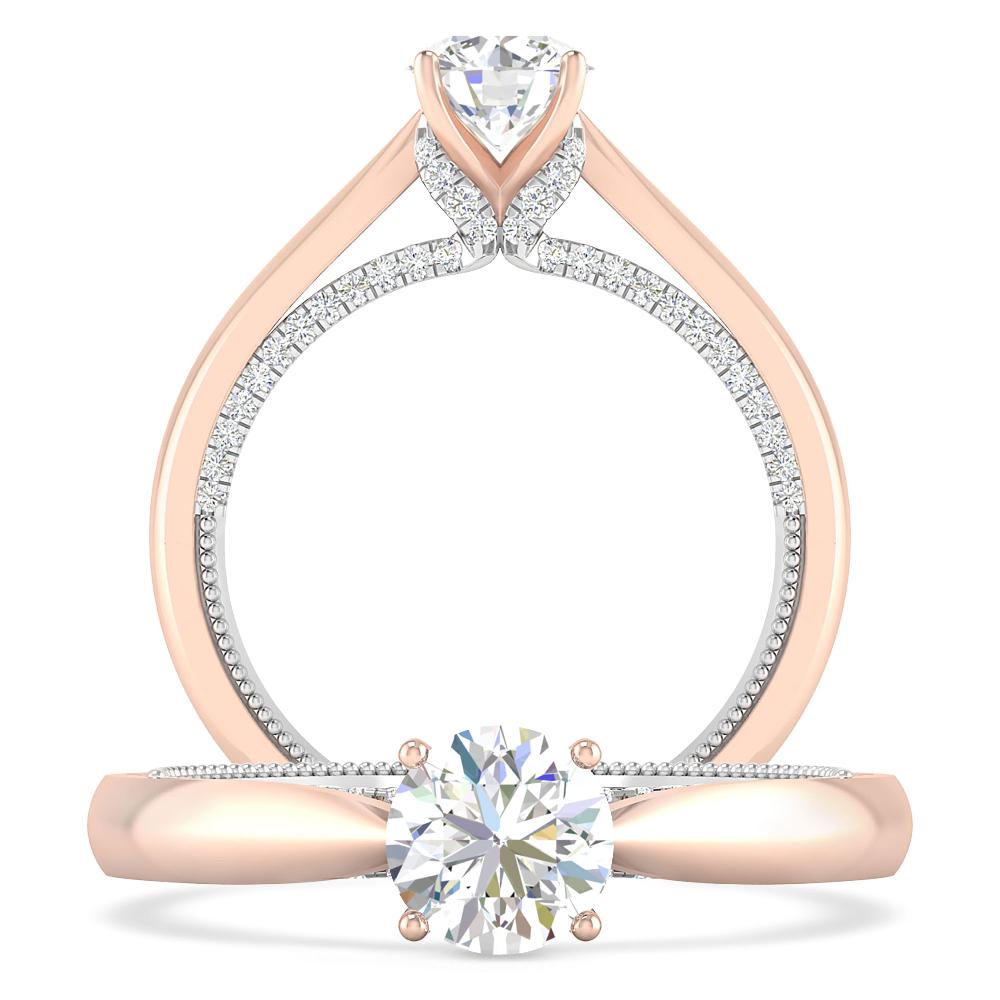 Rose Gold/White Gold - Diamond
