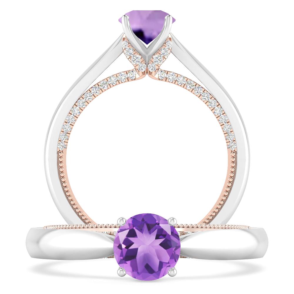 White Gold - Amethyst