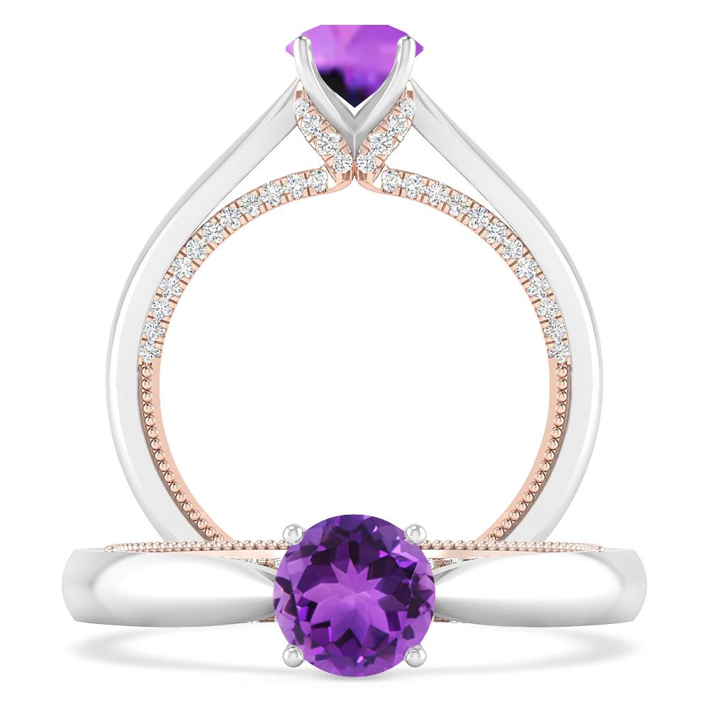 White Gold - Amethyst