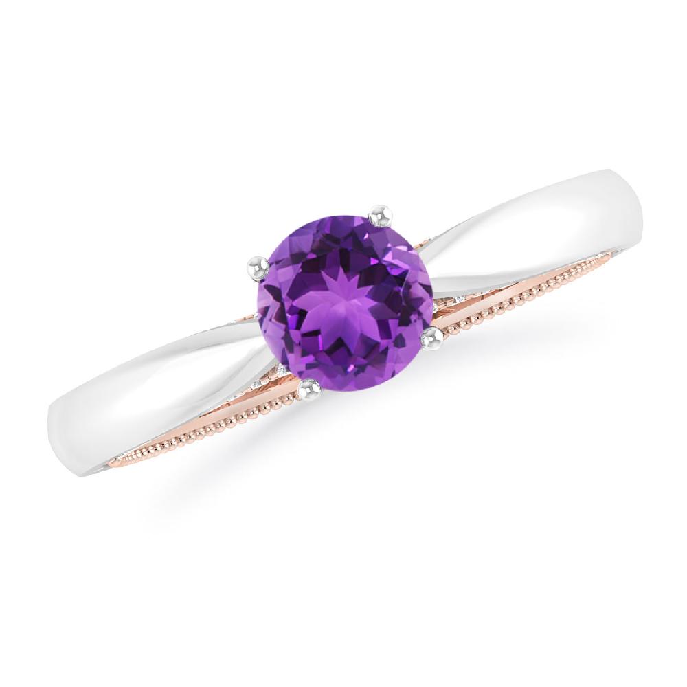 White Gold - Amethyst