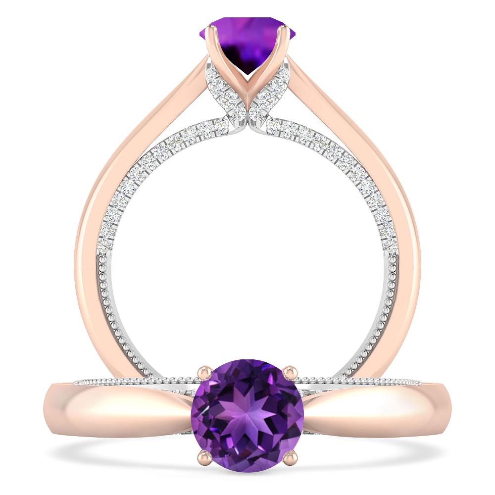 Rose Gold - Amethyst