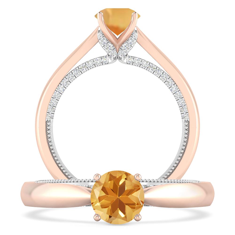 Rose Gold - Citrine