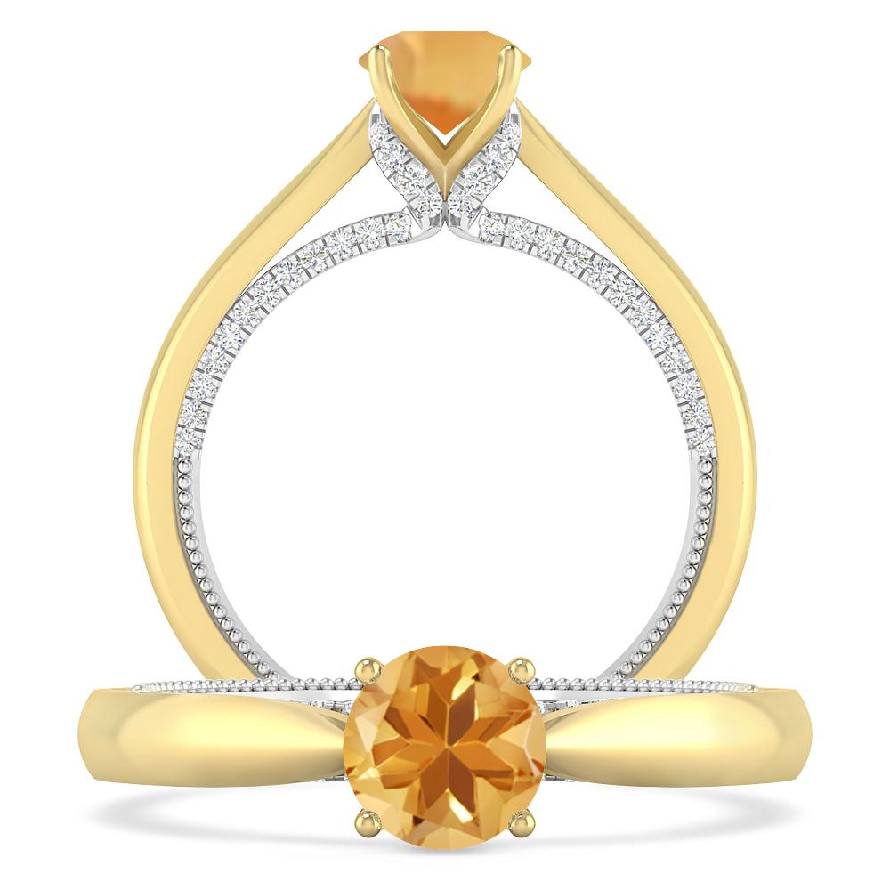 Yellow Gold - Citrine