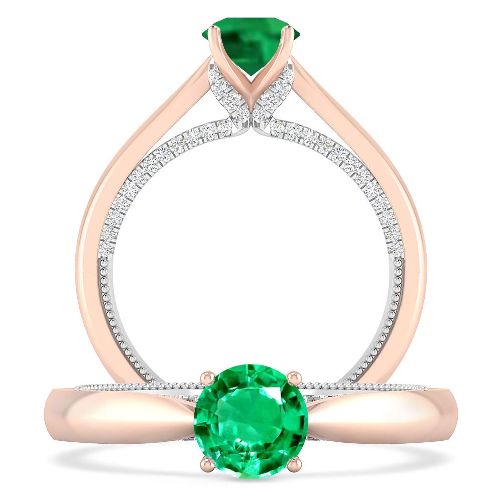 Rose Gold - Emerald