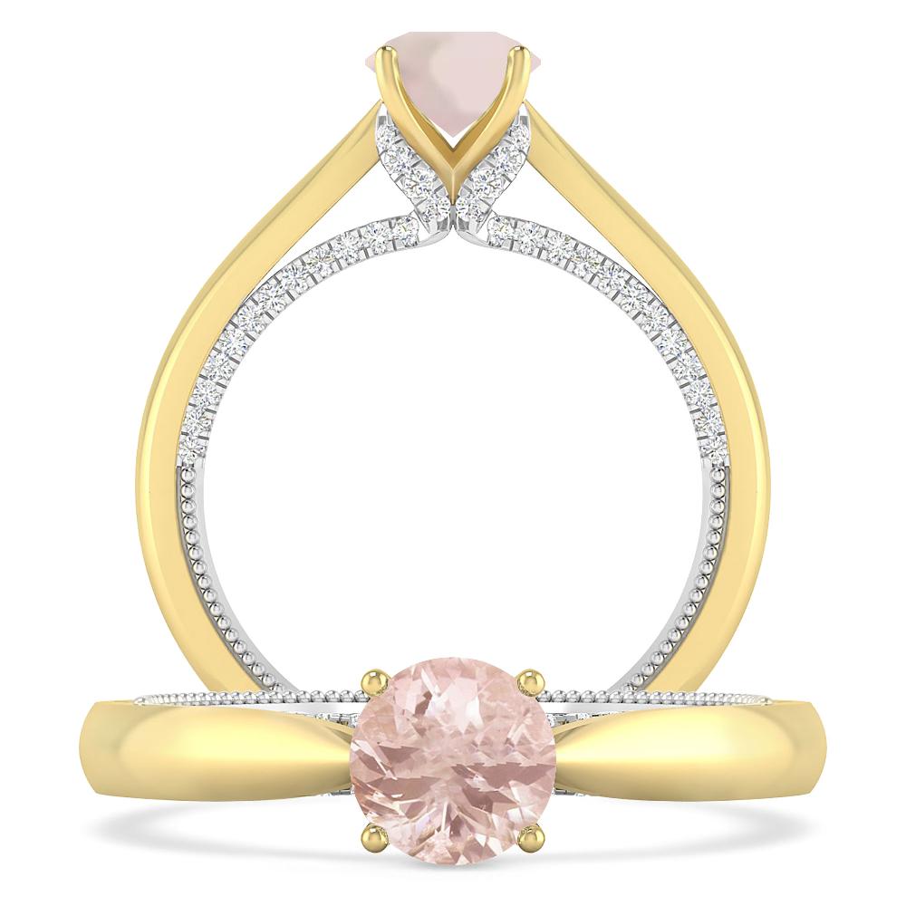 Yellow Gold/White Gold - Morganite
