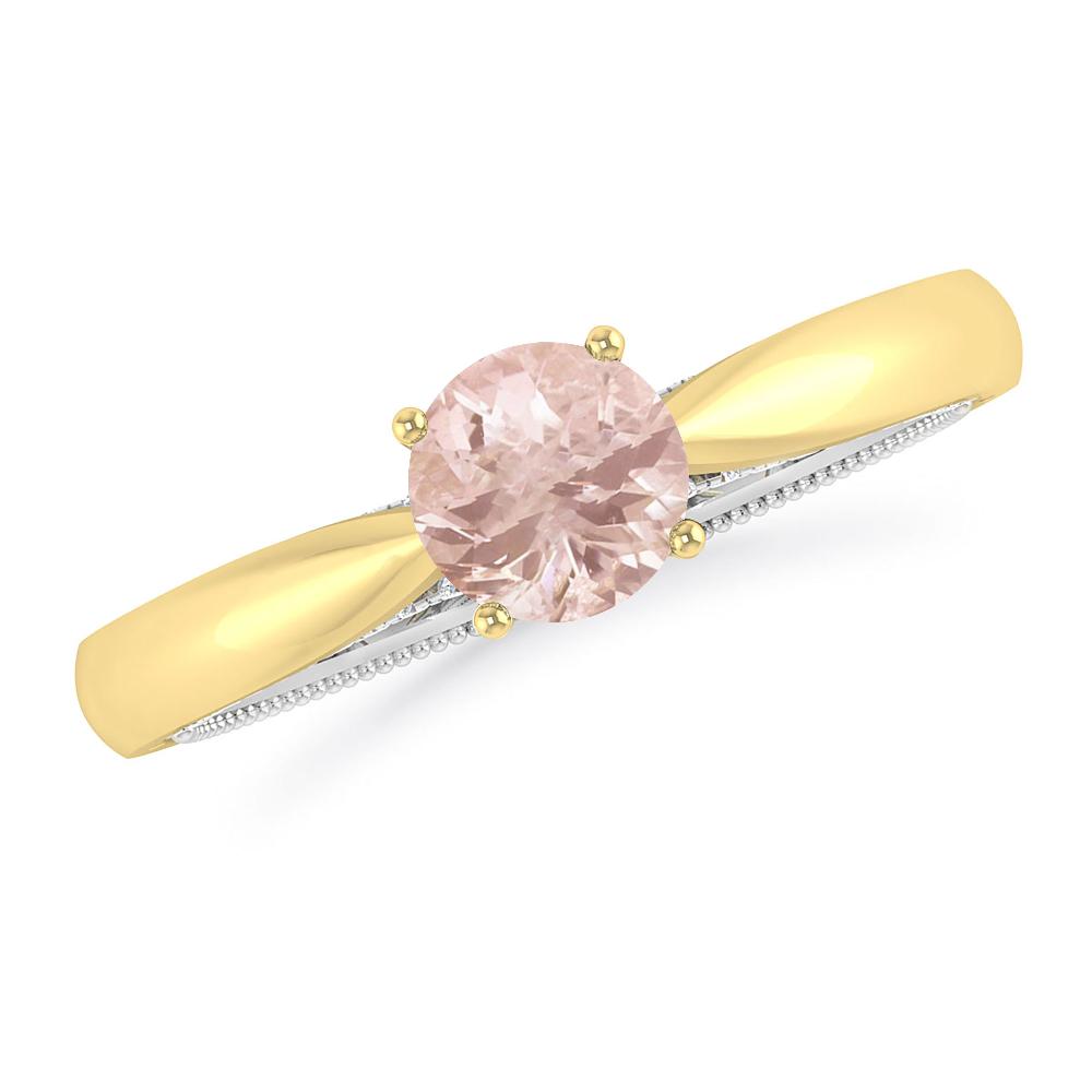 Yellow Gold/White Gold - Morganite