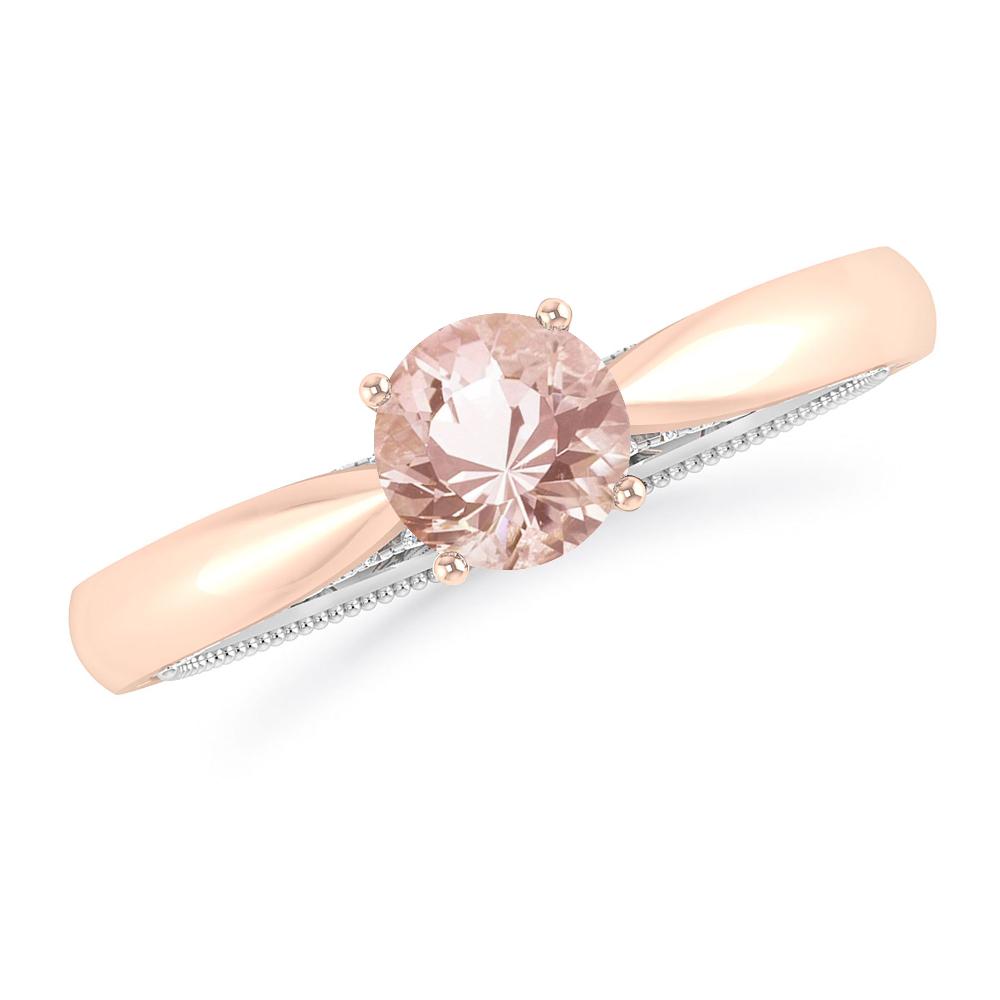 Rose Gold/White Gold - Morganite