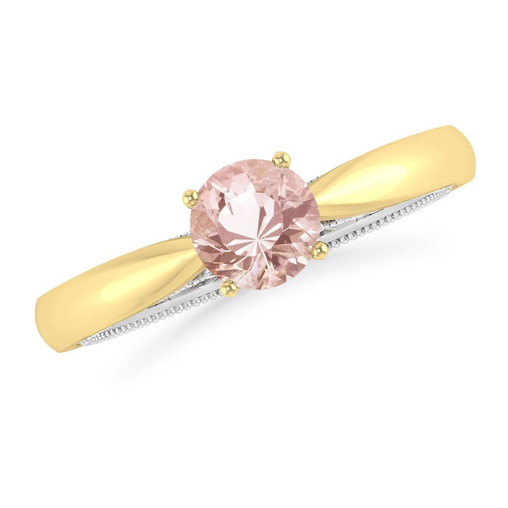 Yellow Gold/White Gold - Morganite