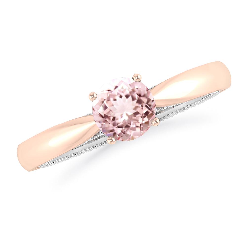 Rose Gold/White Gold - Morganite