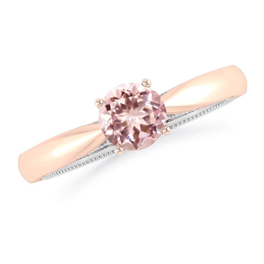 Rose Gold/White Gold - Morganite