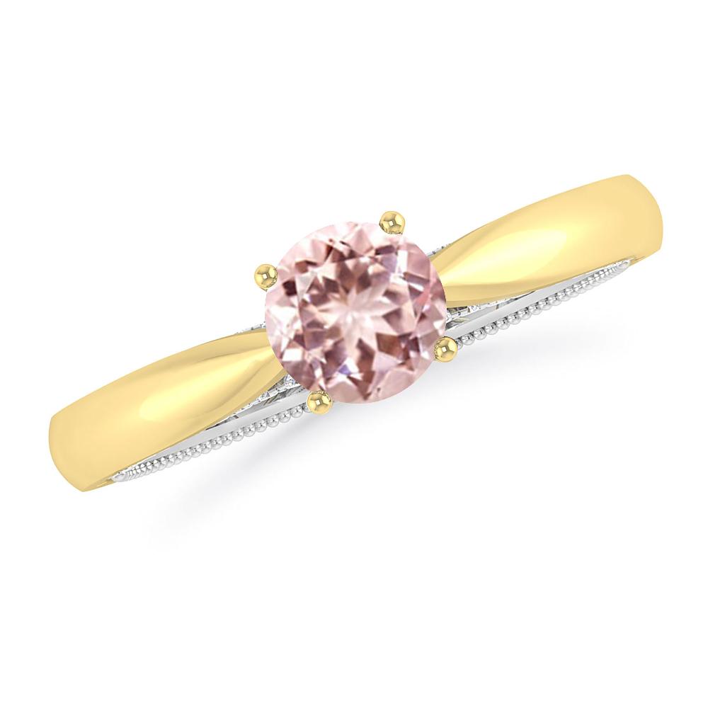 Yellow Gold/White Gold - Morganite