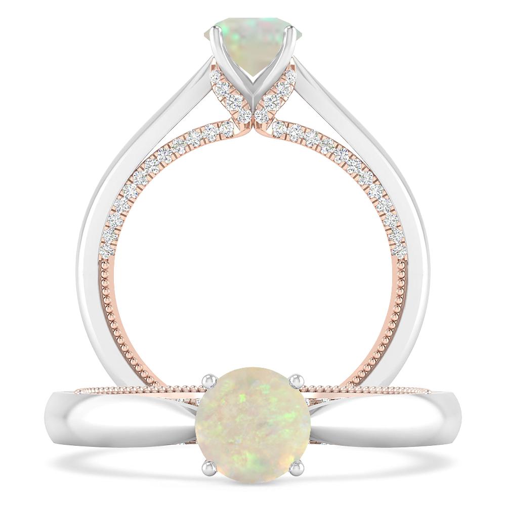 White Gold - Opal