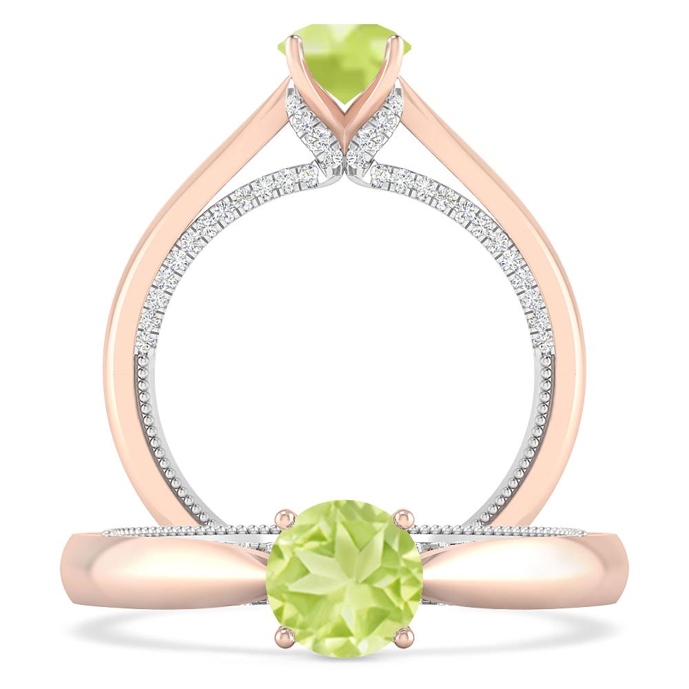 Rose Gold - Peridot