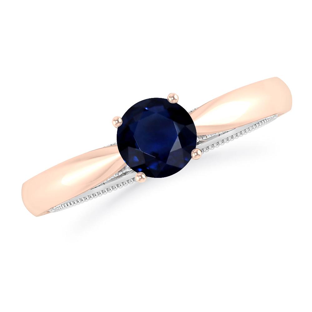 Rose Gold/White Gold - Sapphire