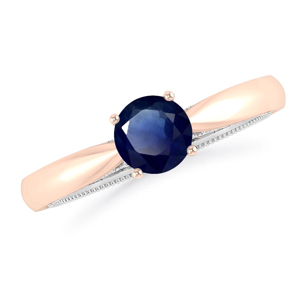 Rose Gold/White Gold - Sapphire