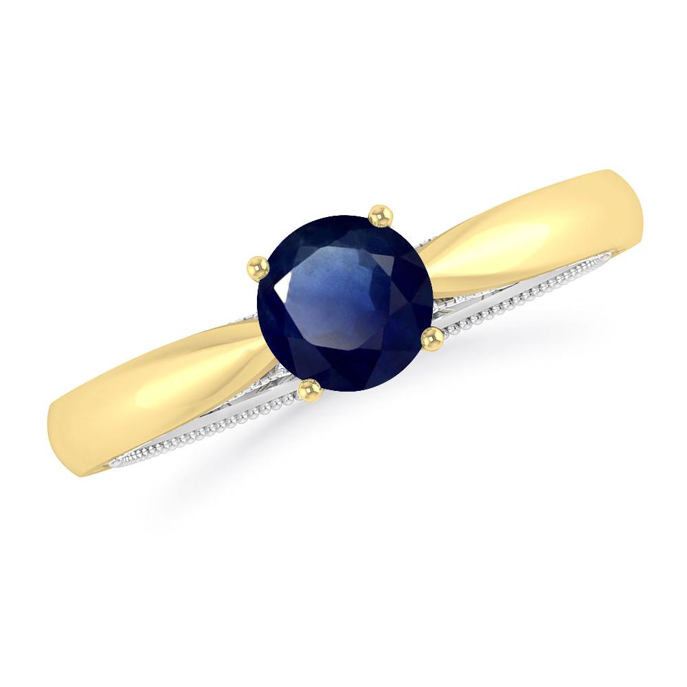 Yellow Gold/White Gold - Sapphire