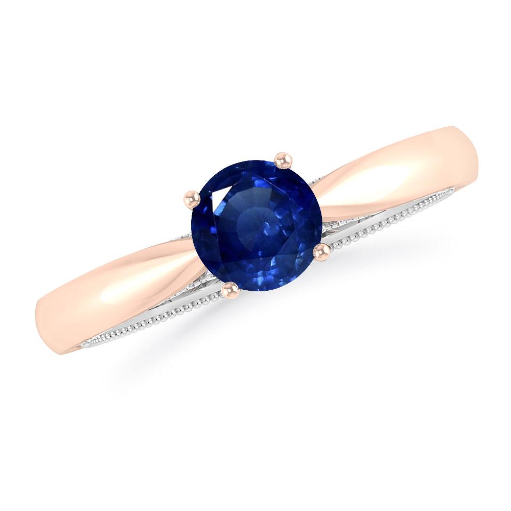 Rose Gold/White Gold - Sapphire