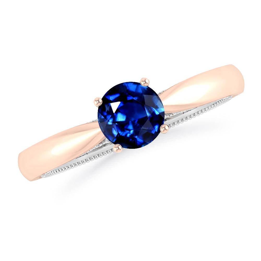 Rose Gold/White Gold - Sapphire