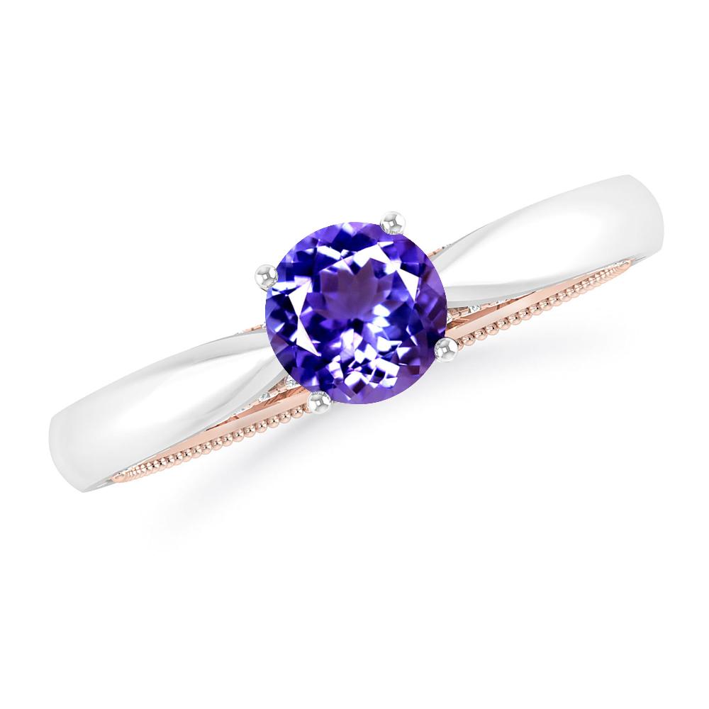 White Gold/Rose Gold - Tanzanite