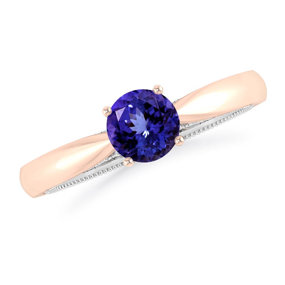Rose Gold/White Gold - Tanzanite