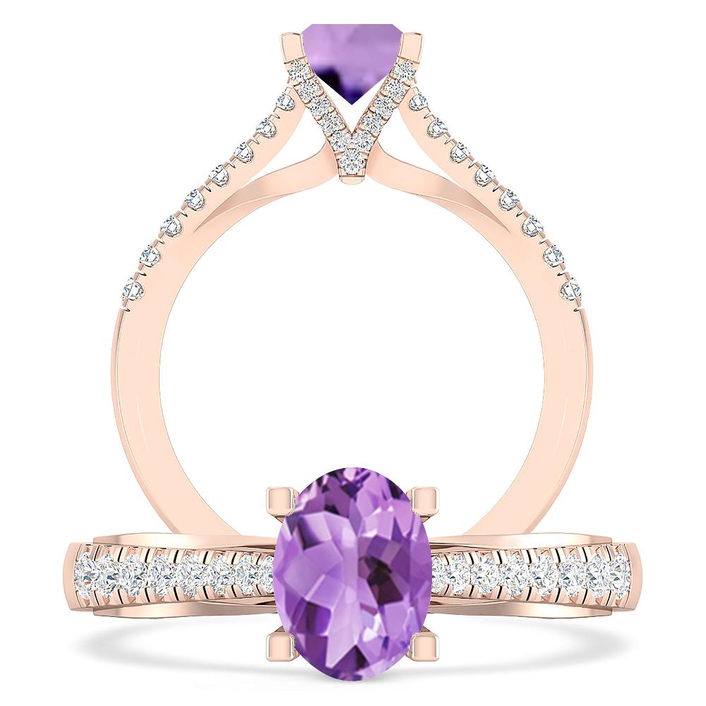 Rose Gold - Amethyst