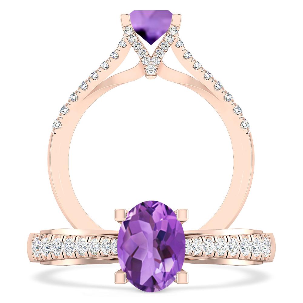 Rose Gold - Amethyst