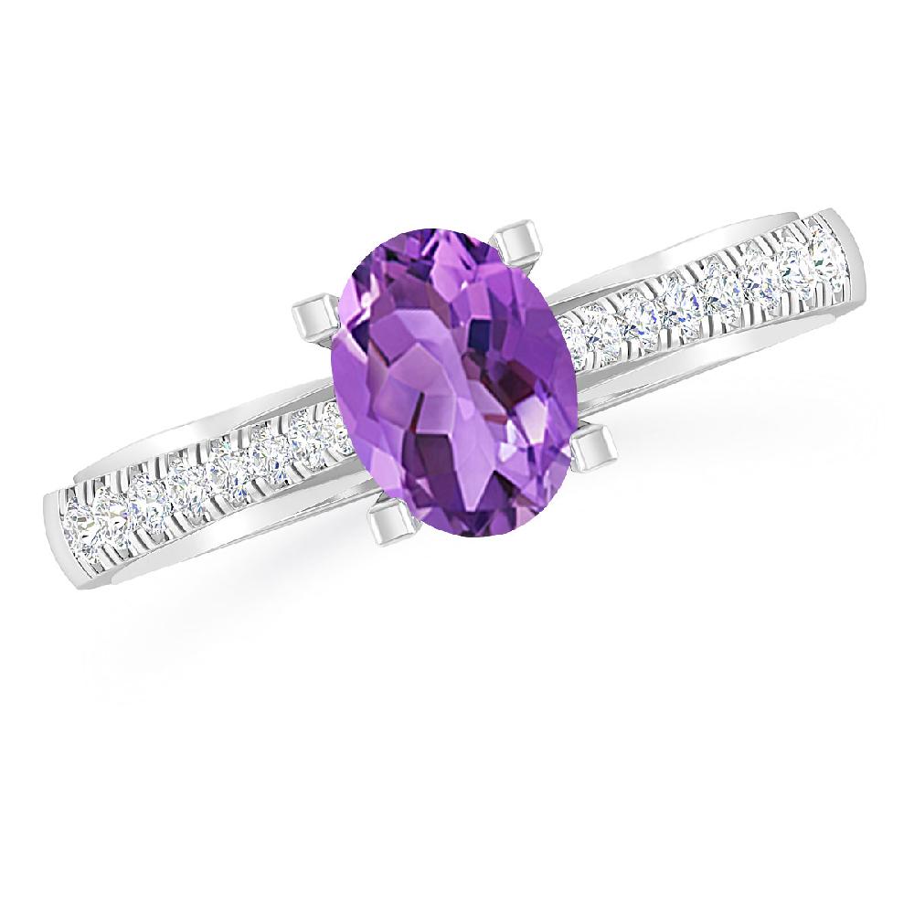 White Gold - Amethyst